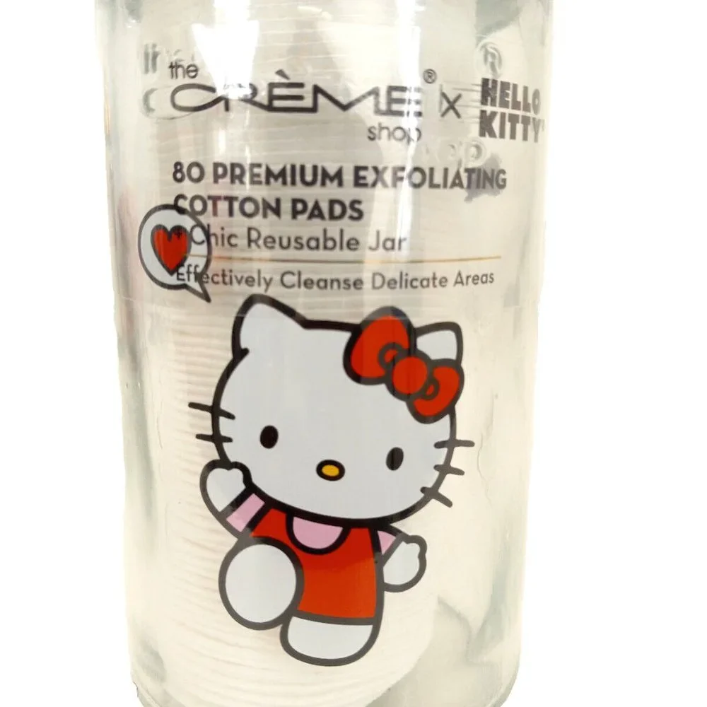 Hello Kitty x Creme Shop Beauty Bundle Cotton Pad Jars Headband Nail File Set